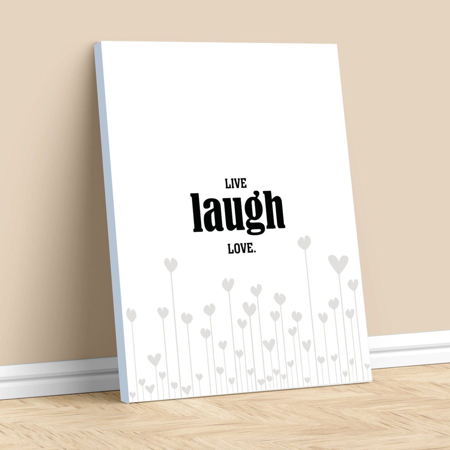 Light-Hearted Wall Art - Live Laugh Love - Wise and Witty Wise and Wiseass Quotes Song Lyrics Art 11x14 Canvas Wrap