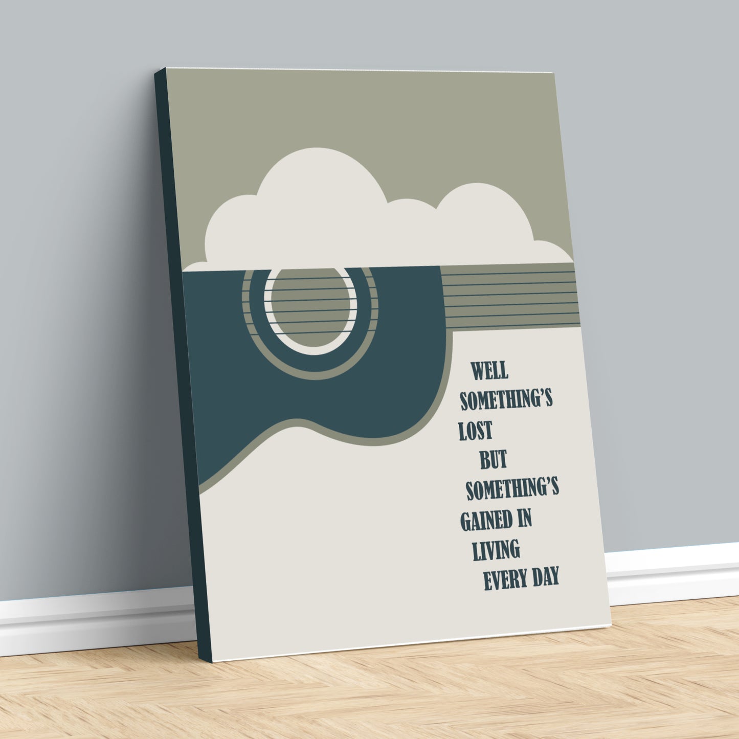 Both Sides by Joni Mitchell - 60s Song Lyric Wall Art Print
