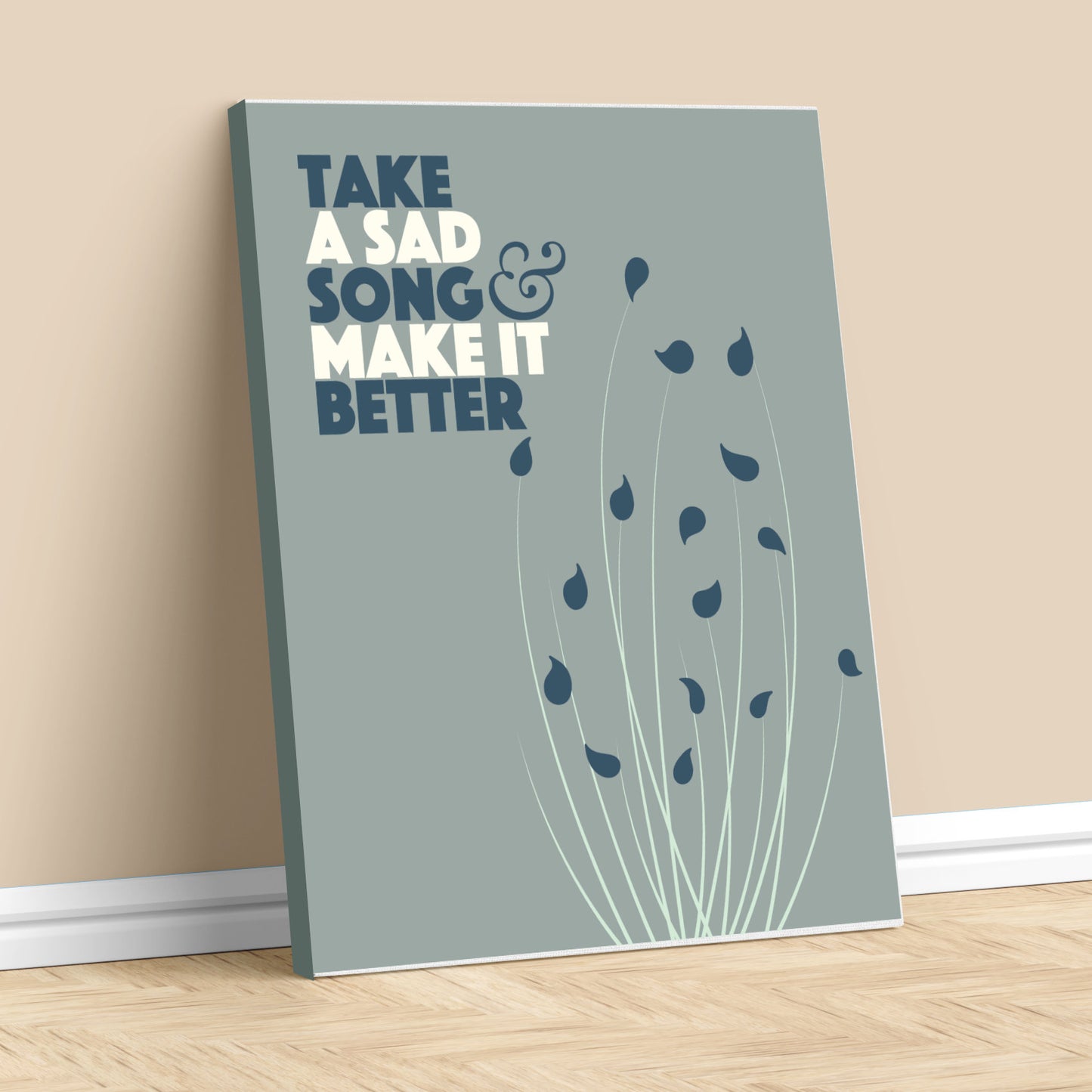 Hey Jude by the Beatles - Inspired Print Song Lyric Art