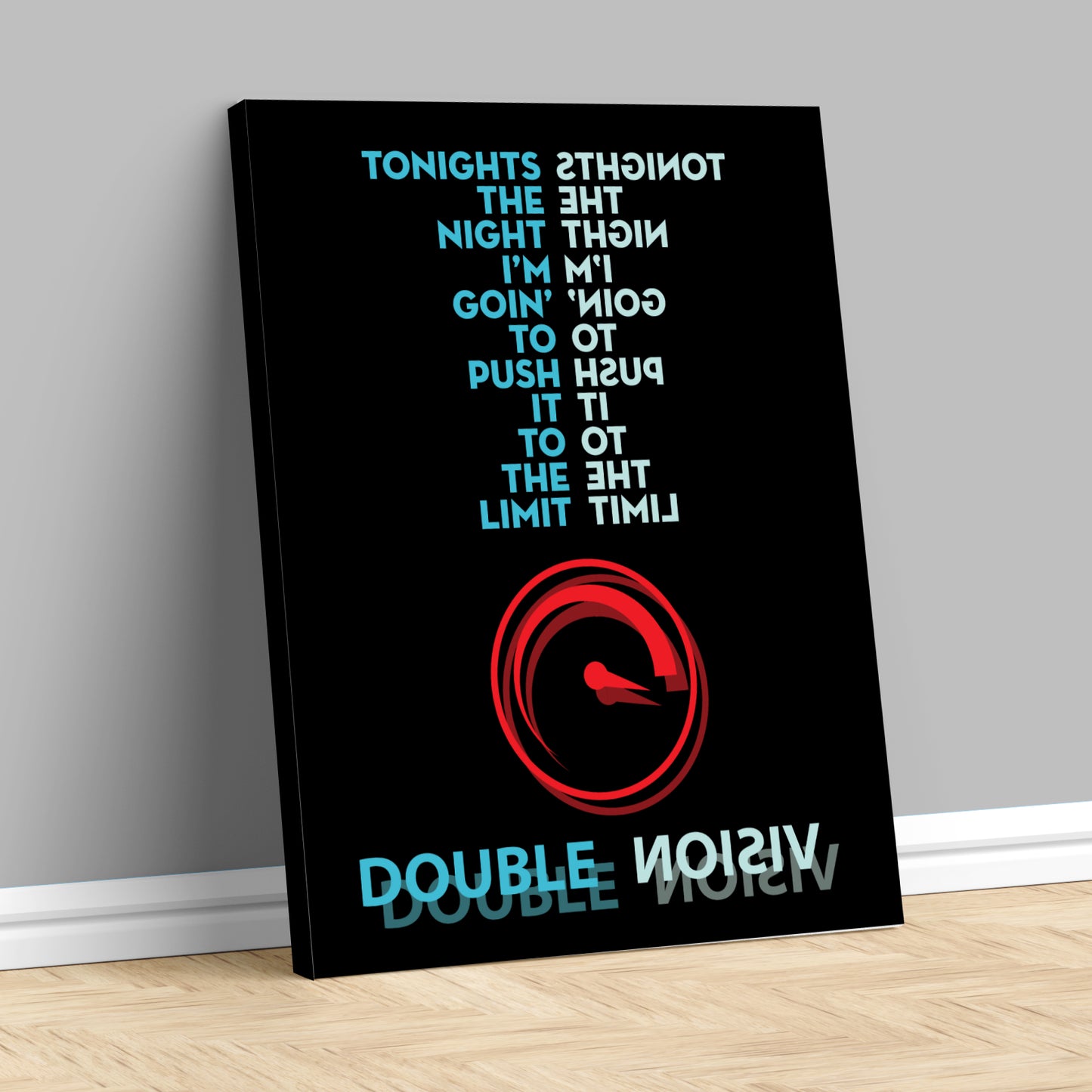 Double Vision by Foreigner - Music Quote Song Lyric Art