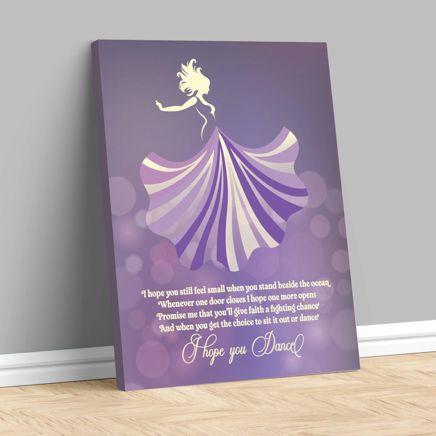 I Hope You Dance by Lee Ann Womack - Love Song Lyrics Wall Art Music Print