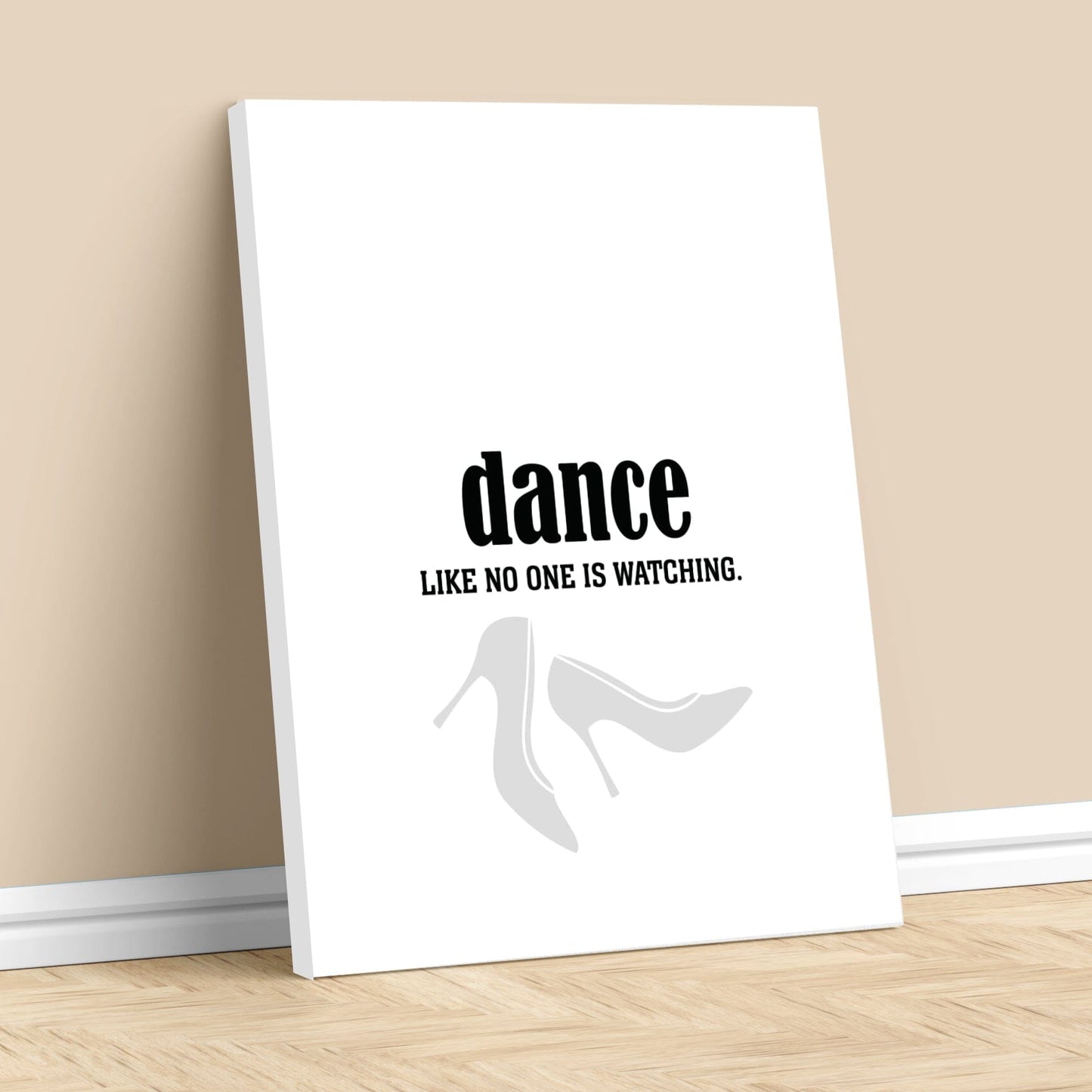 Dance Like No One is Watching - Wise and Witty Art Print Wise and Wiseass Quotes Song Lyrics Art 11x14 Canvas Wrap