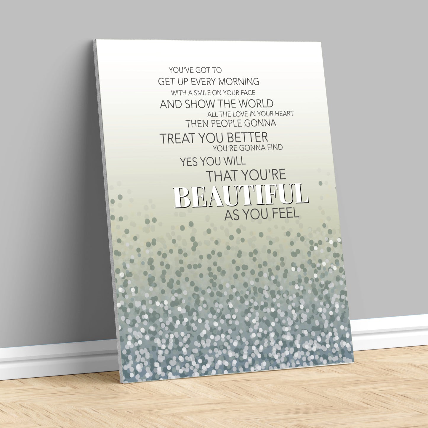 Beautiful by Carole King - 70s Love Song Lyrics Art Print