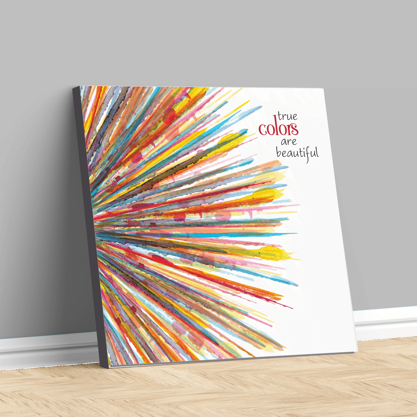 True Colors by Cyndi Lauper - Music Lyric Art Wall Print