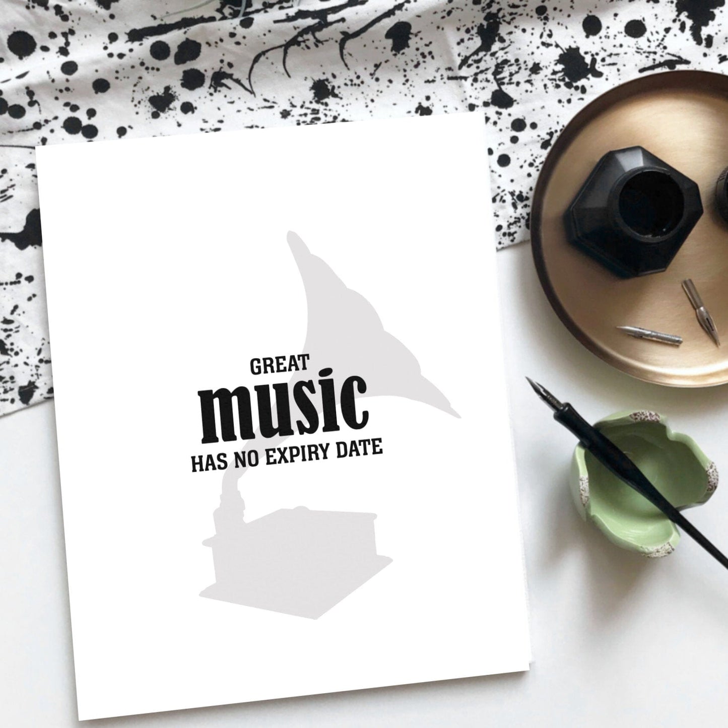 Great Music Has No Expiry Date - Wise and Witty Art Wise and Wiseass Quotes Song Lyrics Art 8x10 Print