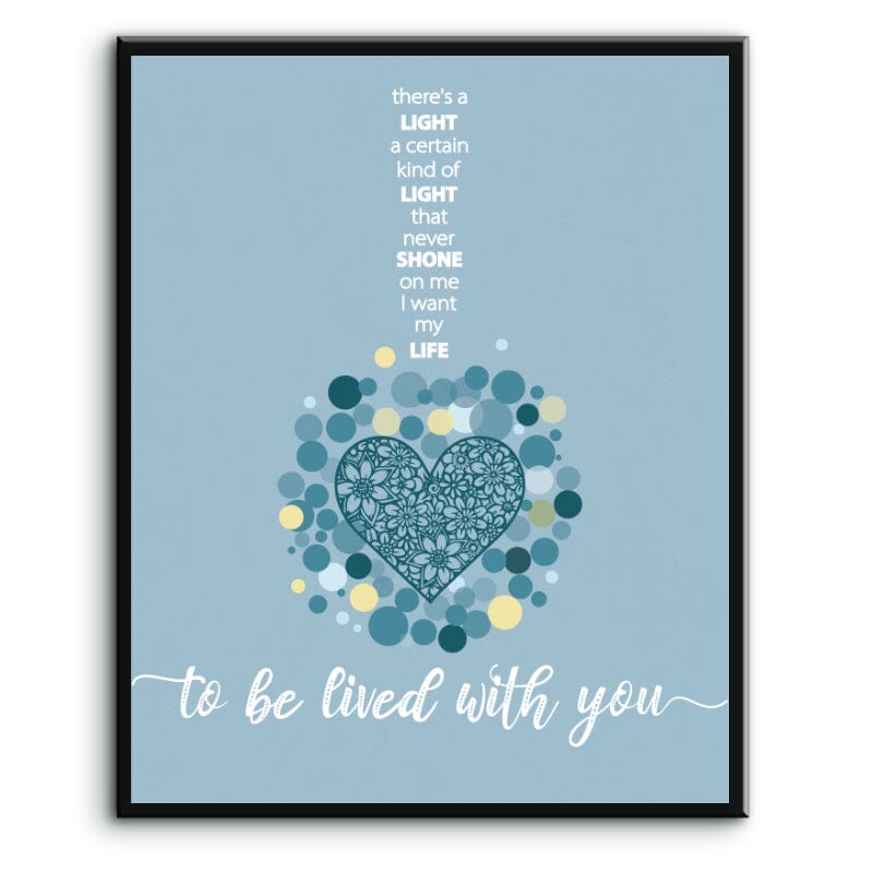 To Love Somebody by the Bee Gees - 60s Song Lyric Art Print Song Lyrics Art Song Lyrics Art 8x10 Plaque Mount
