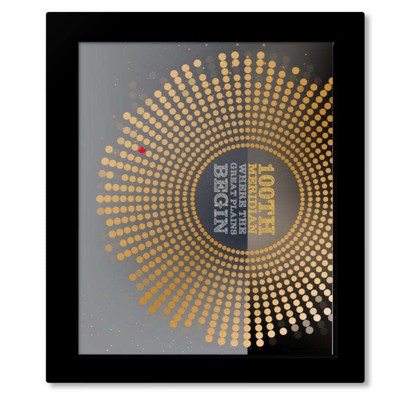 100th Meridian by the Tragically Hip - Song Lyric Inspired Art Song Lyrics Art Song Lyrics Art 8x10 Framed Print (without mat)