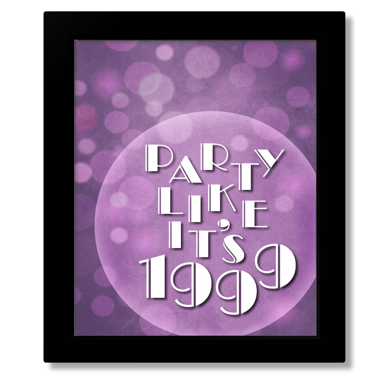 1999 by Prince - Song Lyrics Art Print Inspired Music Poster Song Lyrics Art Song Lyrics Art 8x10 Framed Print (without mat)