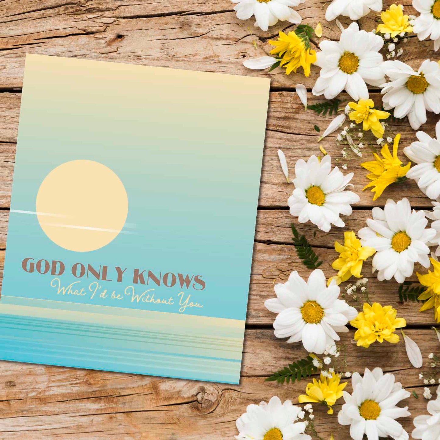 God Only Knows by the Beach Boys - Song Lyric Wall Art Song Lyrics Art Song Lyrics Art 8x10 unframed Print