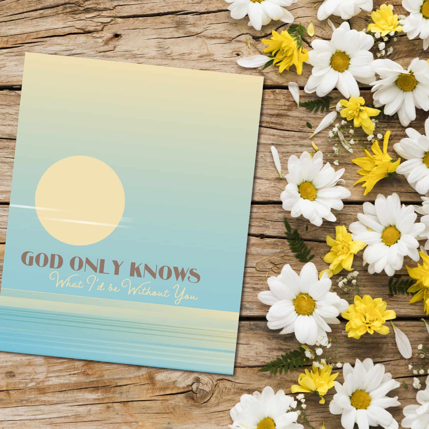 God Only Knows by the Beach Boys - Song Lyric Wall Art Song Lyrics Art Song Lyrics Art 8x10 unframed Print 