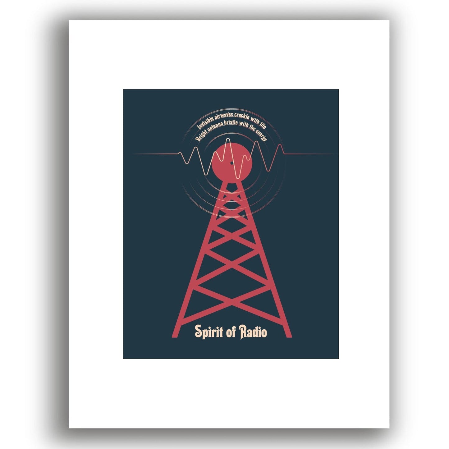 The Spirit of Radio by Rush - Classic Rock Music Lyric Print Song Lyrics Art Song Lyrics Art 8x10 White Matted Unframed Print