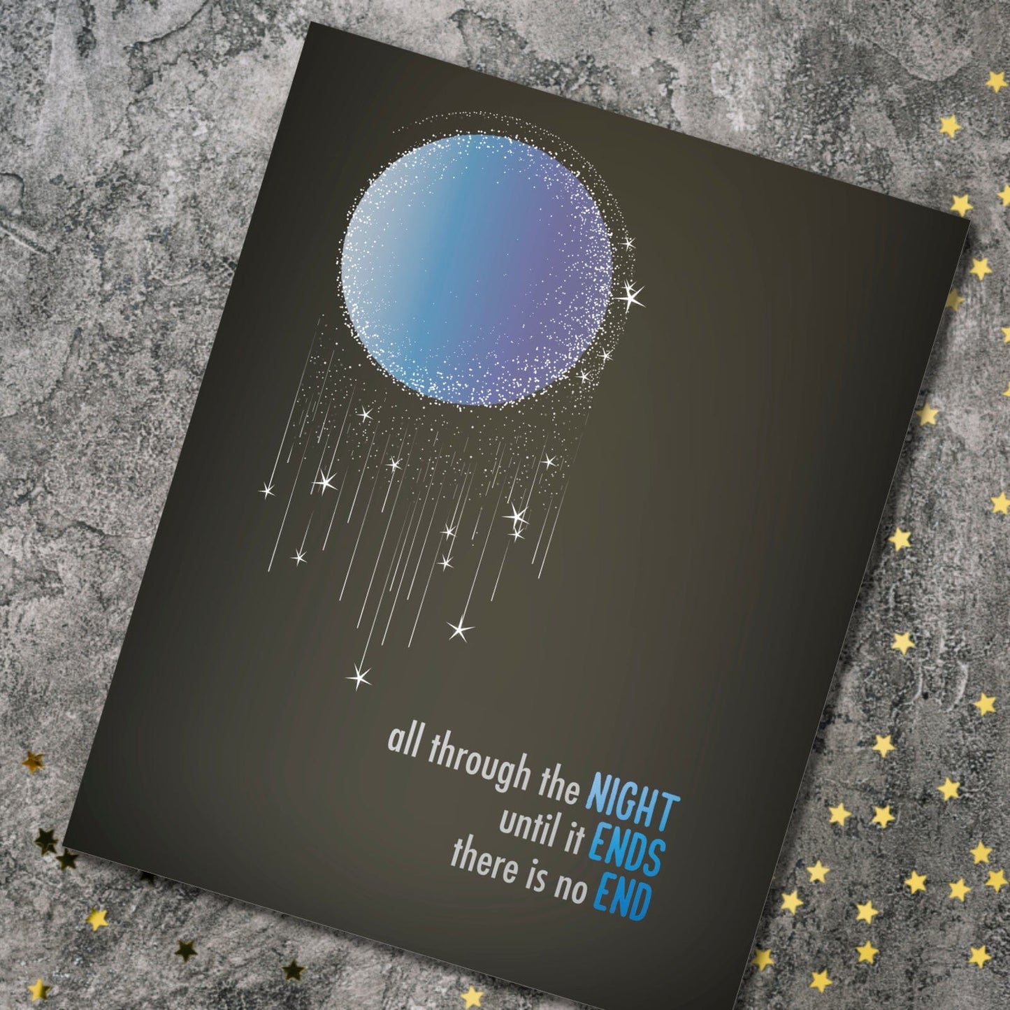 All Through the Night by Cyndi Lauper - Song Lyric Art Print Song Lyrics Art Song Lyrics Art 8x10 Unframed Print