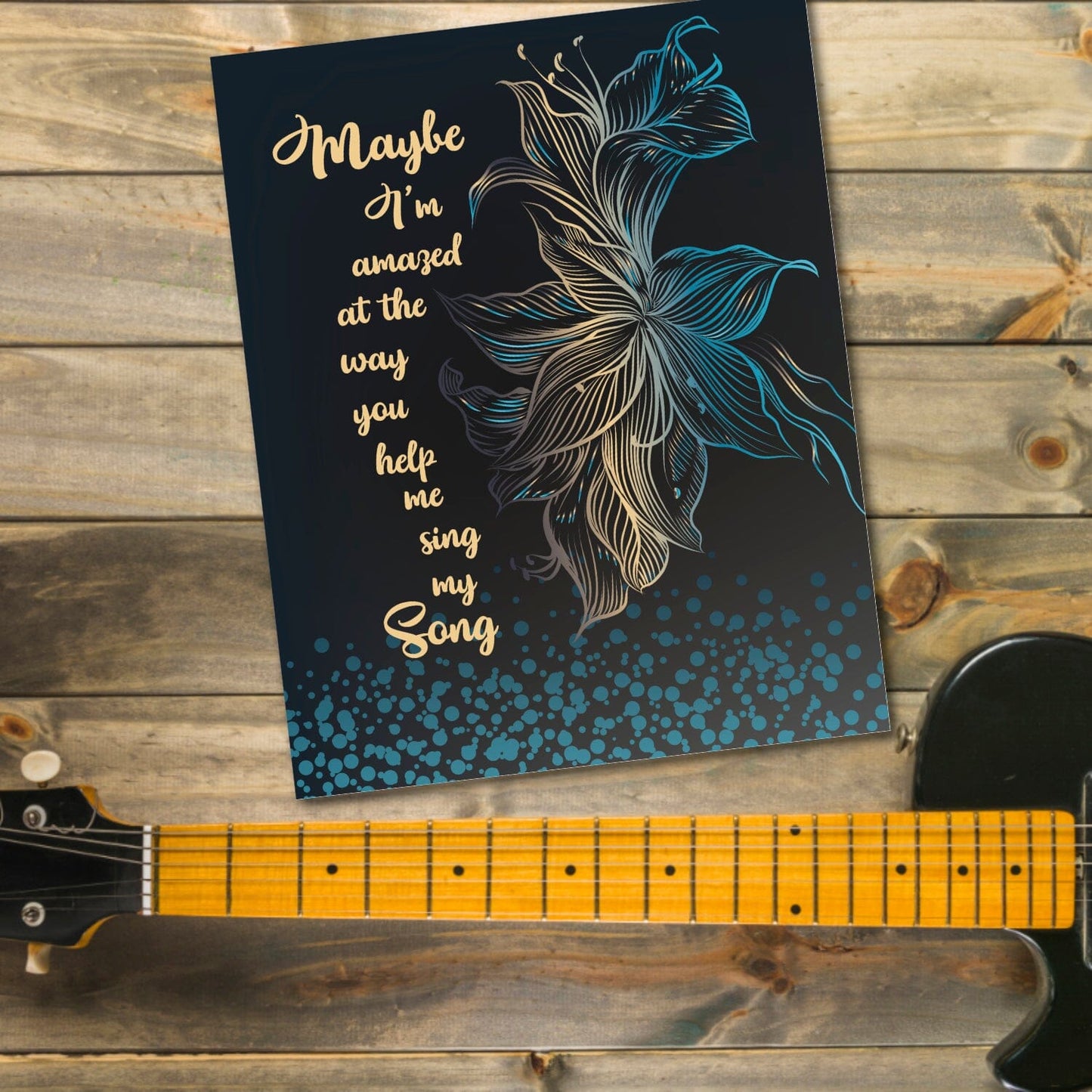 Maybe I'm Amazed by Paul McCartney - Classic Rock Love Song Song Lyrics Art Song Lyrics Art 8x10 Unframed Print
