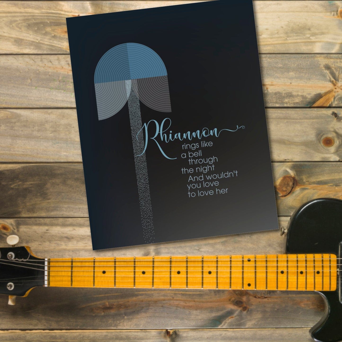 Rhiannon by Fleetwood Mac - Song Lyrics Rock Music Print Song Lyrics Art Song Lyrics Art 8x10 Unframed Print