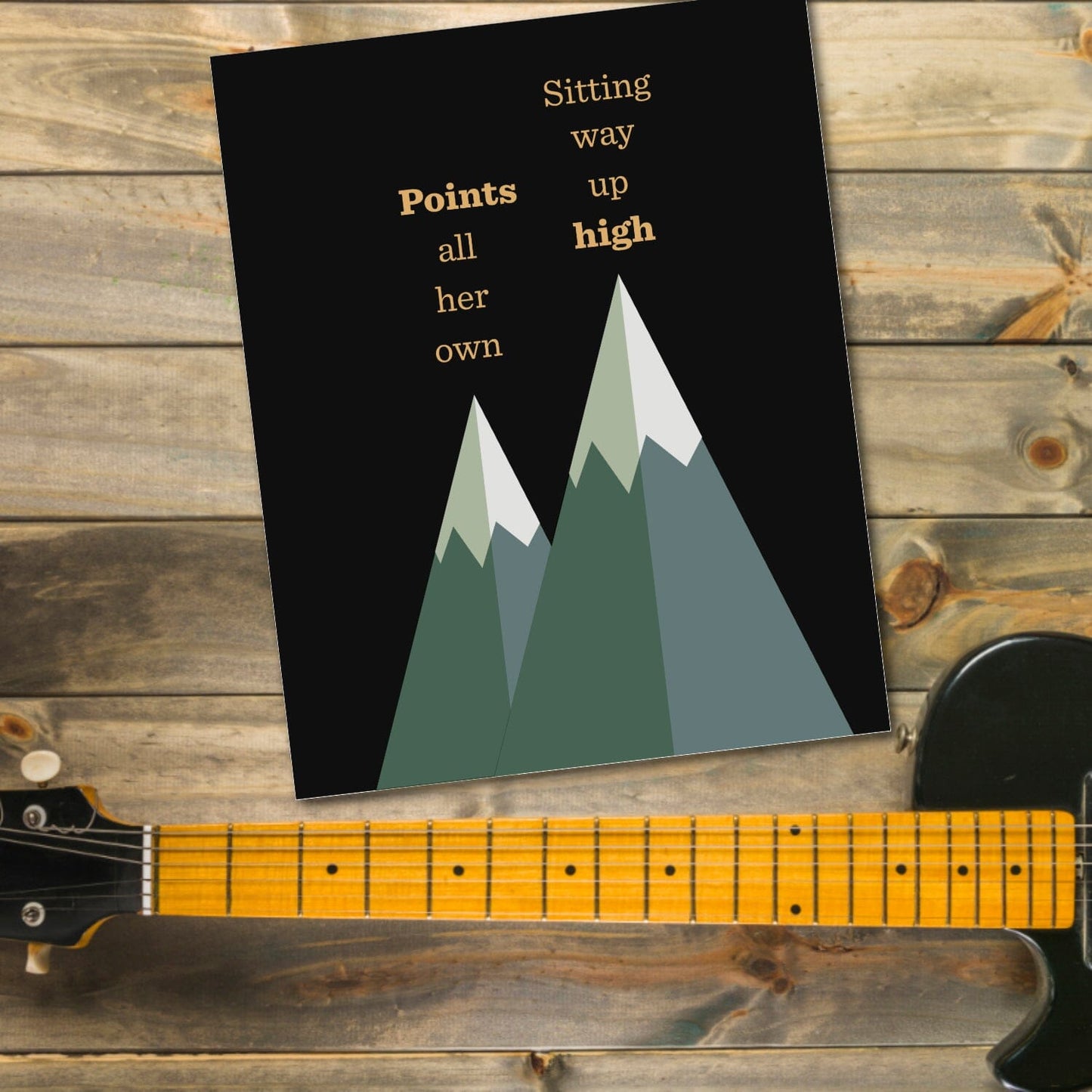 Night Moves by Bob Seger - Song Lyric Artwork Wall Decor Song Lyrics Art Song Lyrics Art 8x10 Unframed Print