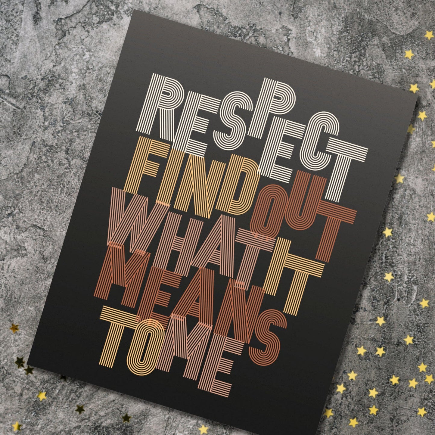 RESPECT by Aretha Franklin - Song Lyric Motown Soul Music Song Lyrics Art Song Lyrics Art 8x10 Unframed Print