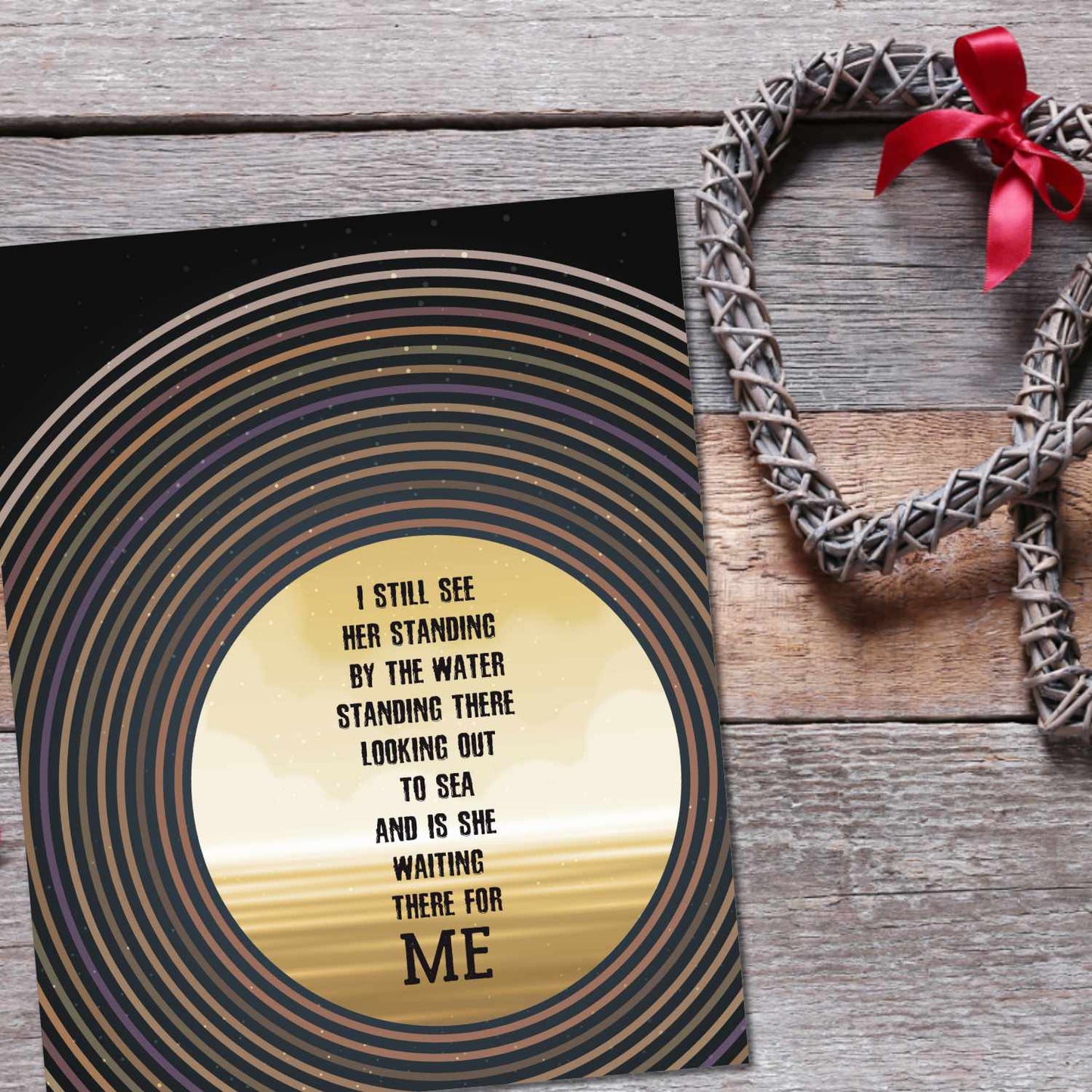 Galveston by Glen Campbell - Country Rock Music Art Print Song Lyrics Art Song Lyrics Art 8x10 Unframed Print