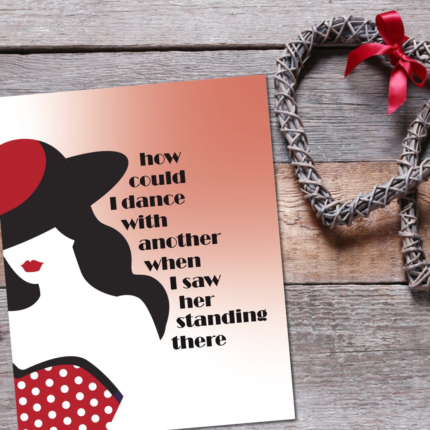 I Saw Her Standing There by the Beatles - Song Lyrics Print Song Lyrics Art Song Lyrics Art 8x10 Unframed Print