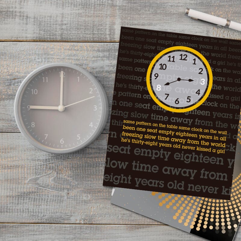 38 Years Old by Tragically Hip - Rock Music Lyric Art Print Song Lyrics Art Song Lyrics Art 8x10 Unframed Print