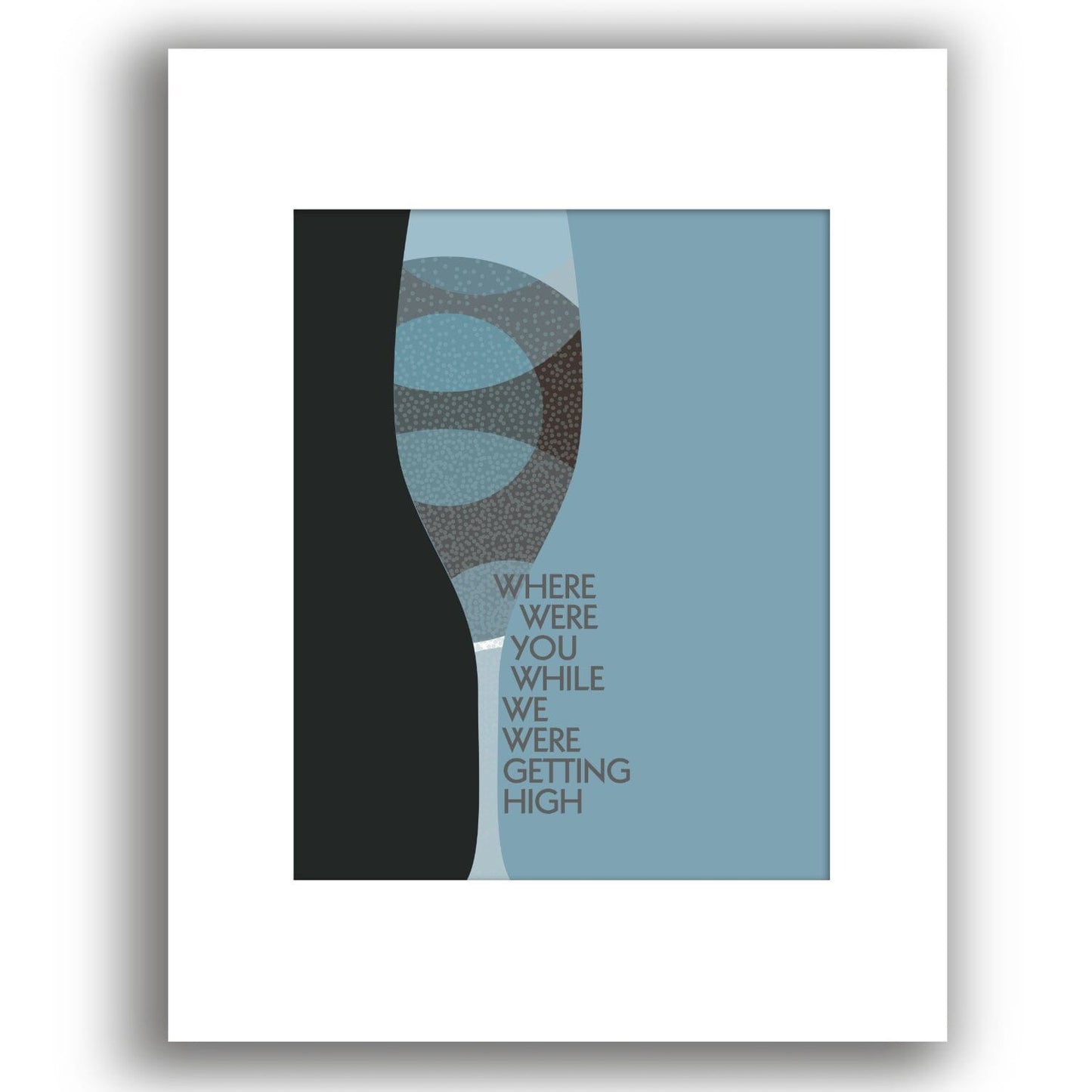 Champagne Supernova by Oasis - Song Lyrics Music Art Print Song Lyrics Art Song Lyrics Art 8x10 White Matted Print