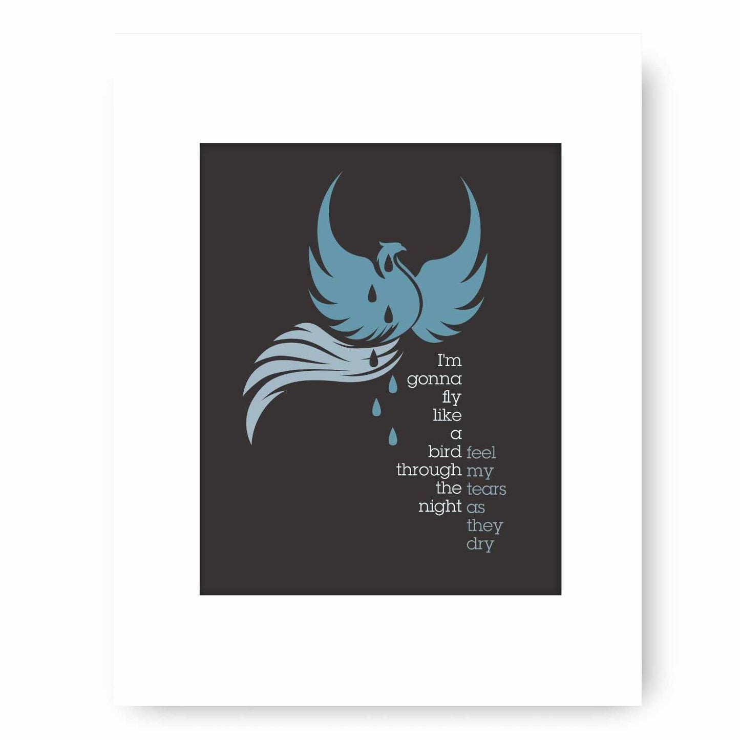 Chandelier by Sia - Pop Music Song Lyric Wall Art Print Song Lyrics Art Song Lyrics Art 8x10 Unframed White Matted Print