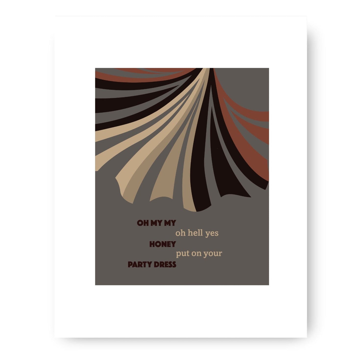 Mary Jane's Last Dance by Tom Petty - Song Lyric Wall Print Song Lyrics Art Song Lyrics Art 8x10 White Matted Print