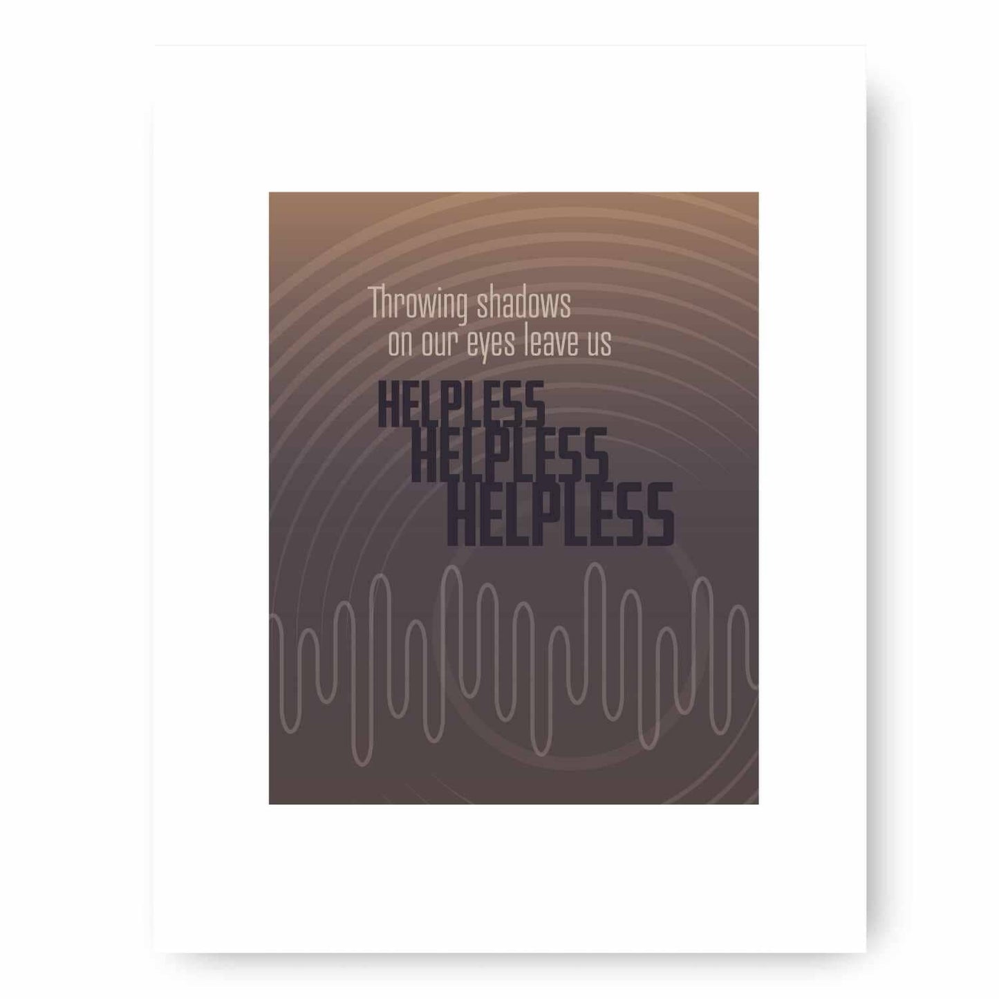 Helpless by Neil Young - Music Gift Song Lyric Wall Decor Song Lyrics Art Song Lyrics Art 8x10 White Matted Print