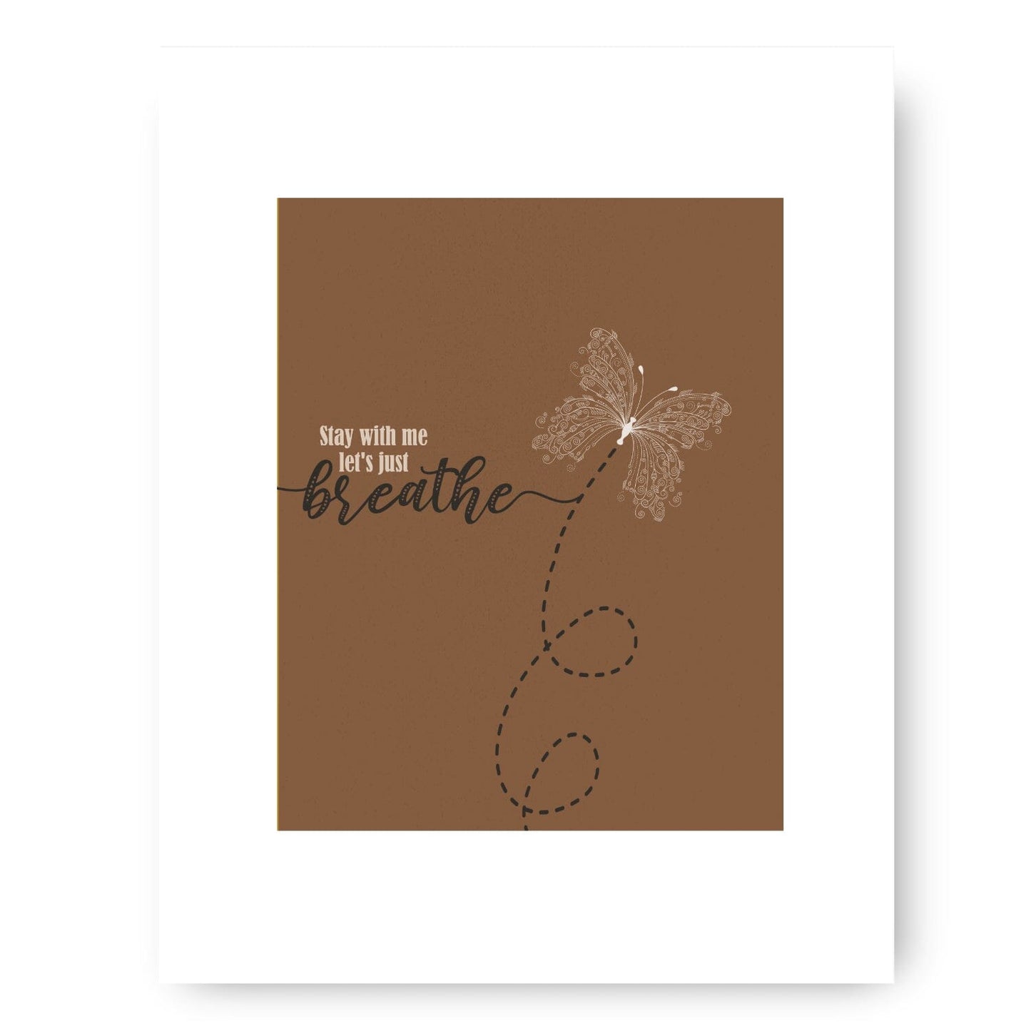 Just Breathe by the Pearl Jam - Song Lyric Wall Art Prints Song Lyrics Art Song Lyrics Art 8x10 White Matted Unframed Print