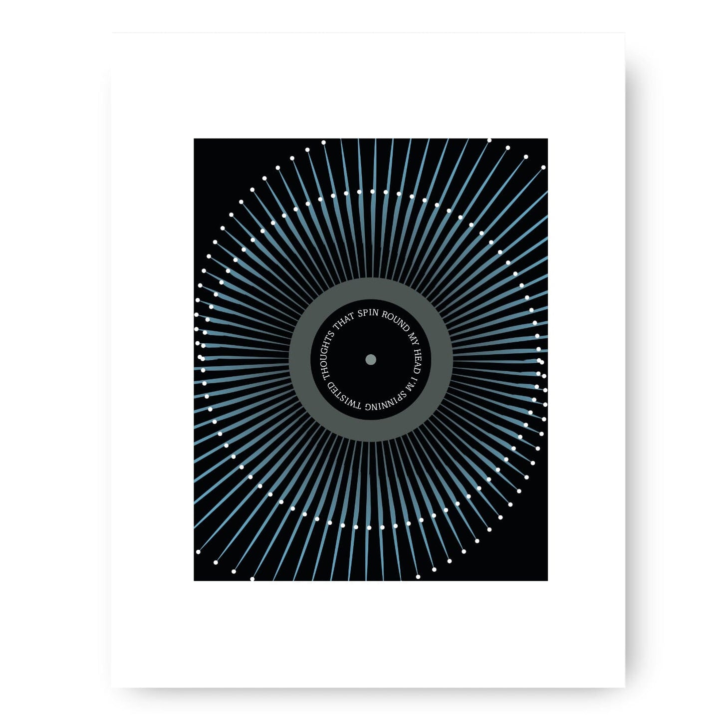 Black by Pearl Jam - Song Lyric Wall Art Prints Rock Music Song Lyrics Art Song Lyrics Art 8x10 White Matted Unframed Print