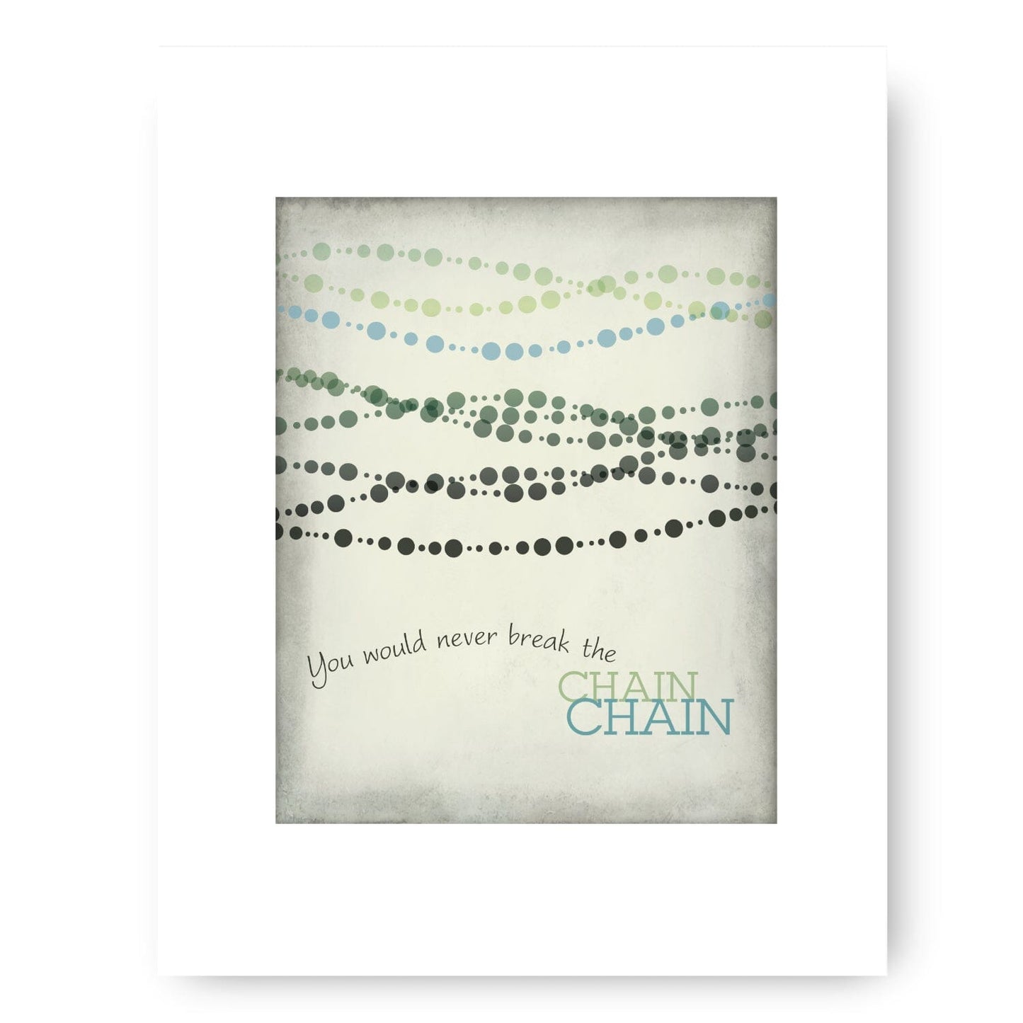 The Chain by Fleetwood Mac - Rock Music Song Lyric Print Song Lyrics Art Song Lyrics Art 8x10 White Matted Print