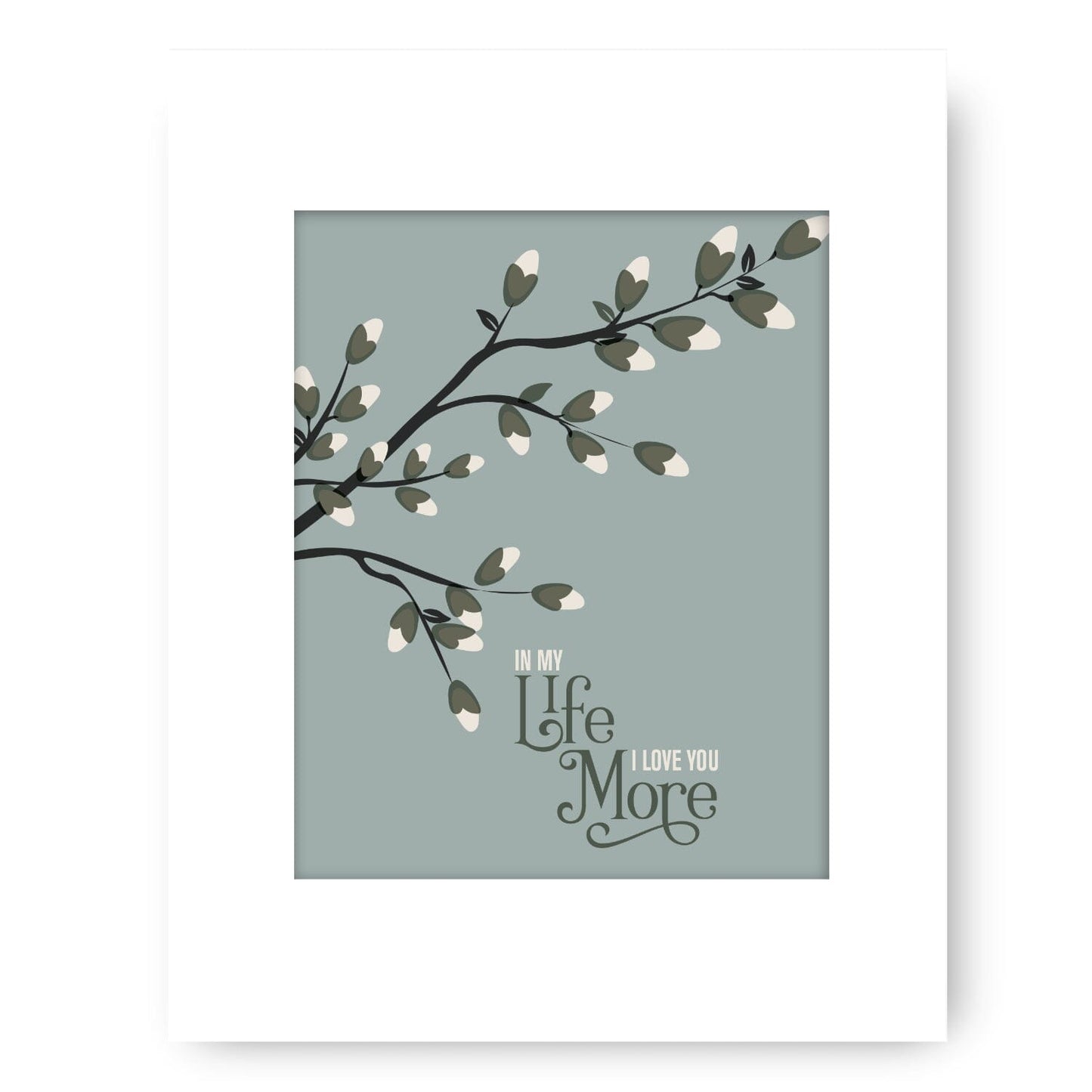 In My Life by the Beatles - Music Print Song Lyric Art Song Lyrics Art Song Lyrics Art 8x10 White Matted Print