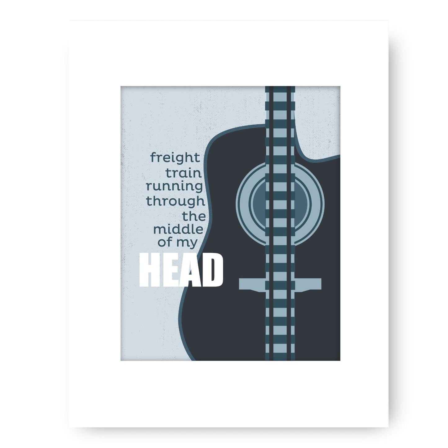 I'm on Fire by Bruce Springsteen - Wall Song Lyric Art Print Song Lyrics Art Song Lyrics Art 8x10 White Matted Print