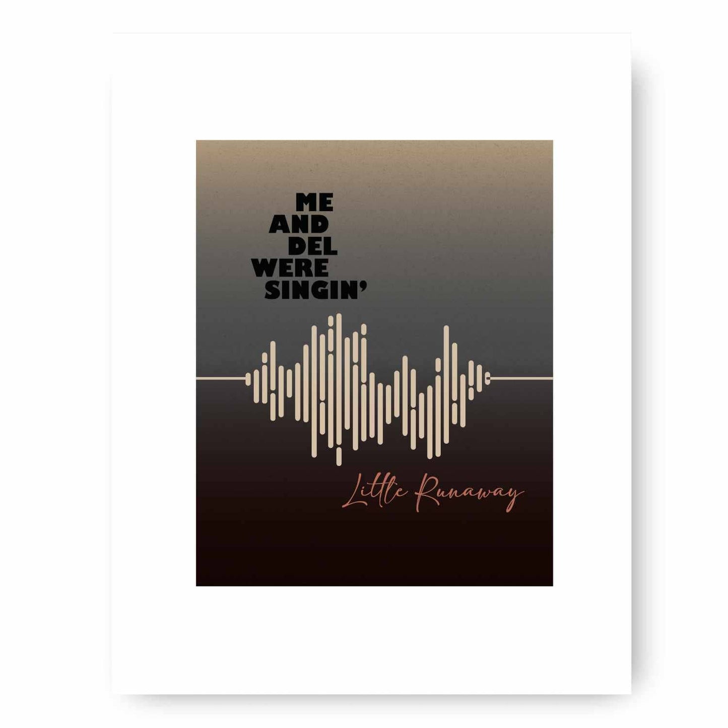 Running Down a Dream by Tom Petty - Rock Song Lyric Art Song Lyrics Art Song Lyrics Art 8x10 White Matted Print