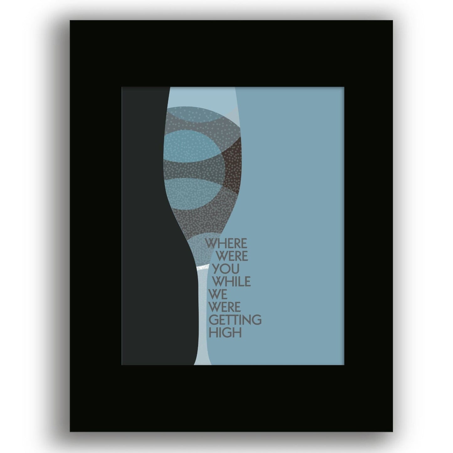 Champagne Supernova by Oasis - Song Lyrics Music Art Print Song Lyrics Art Song Lyrics Art 8x10 Black Matted Print