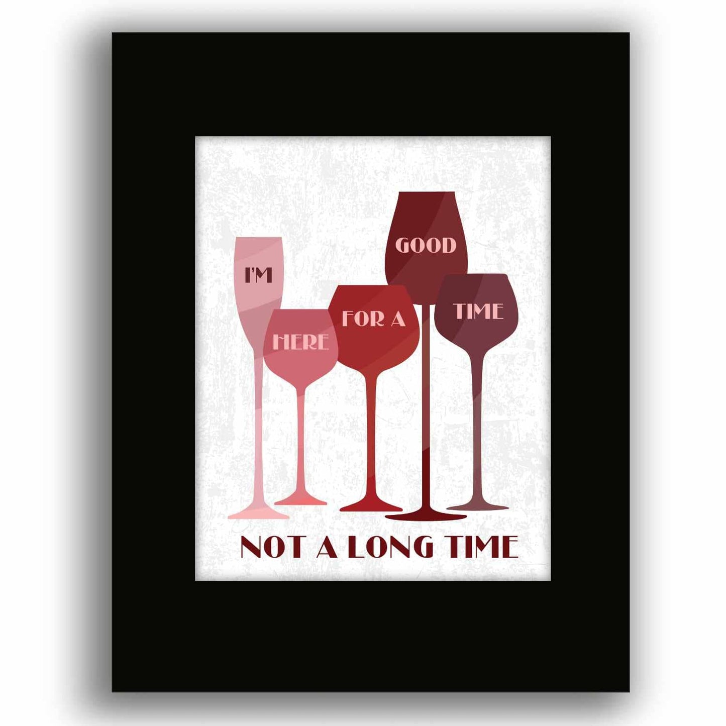 Here for a Good Time by Trooper - 70s Song Lyric Inspired Art Song Lyrics Art Song Lyrics Art 8x10 Black Matted Print