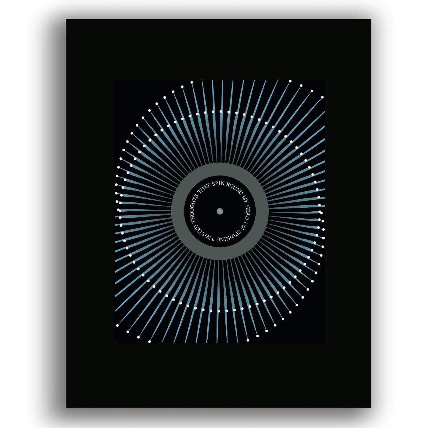 Black by Pearl Jam - Song Lyric Wall Art Prints Rock Music Song Lyrics Art Song Lyrics Art 8x10 Black Matted Unframed Print