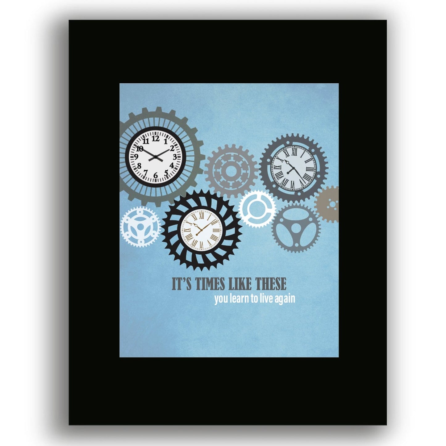 Times Like These by Foo Fighters - Song Lyric Art Print Song Lyrics Art Song Lyrics Art 8x10 Black Matted Unframed Print