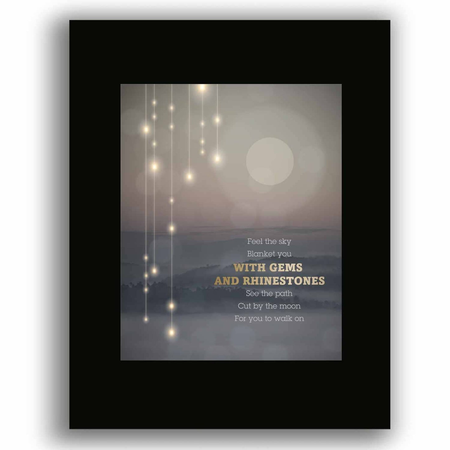Unknown Thought by Pearl Jam - Song Lyric Art Memorabilia Song Lyrics Art Song Lyrics Art 8x10 Black Matted Unframed Print