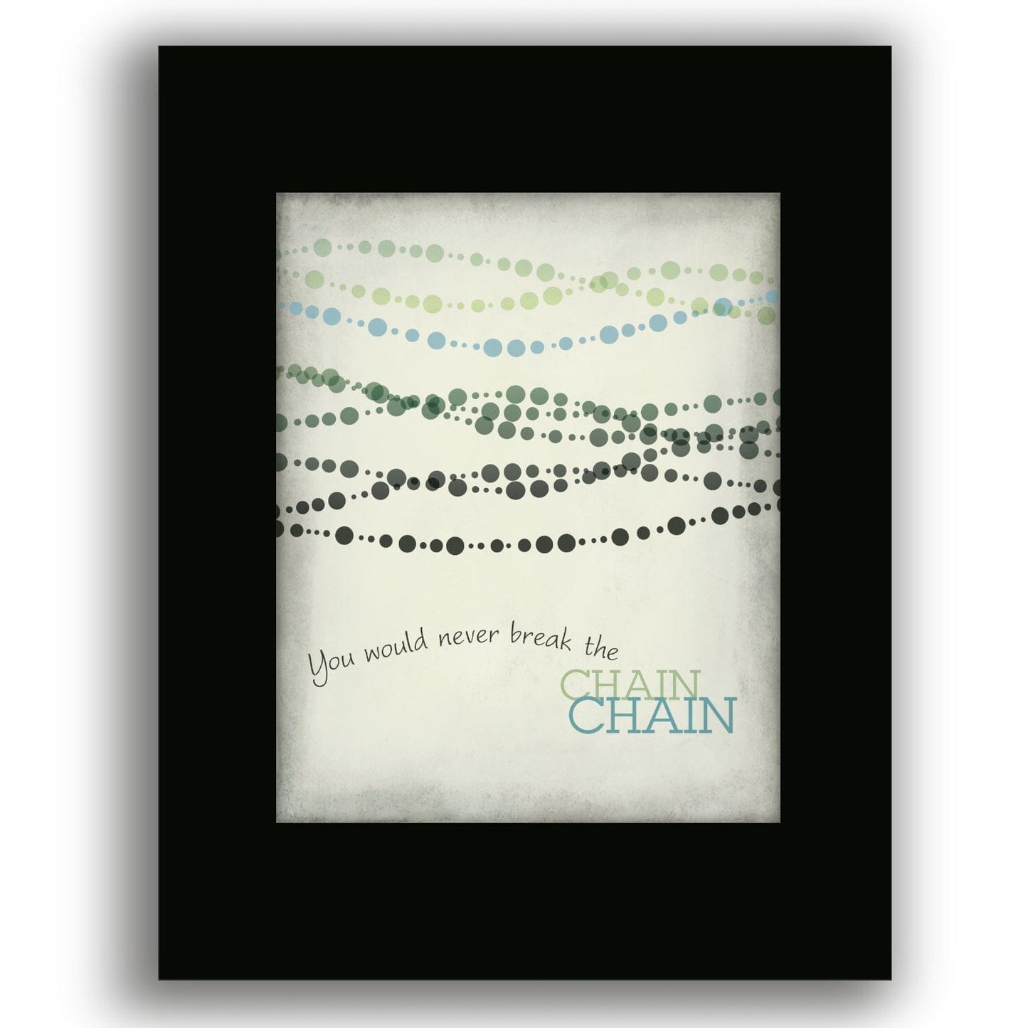 The Chain by Fleetwood Mac - Rock Music Song Lyric Print Song Lyrics Art Song Lyrics Art 8x10 Black Matted Print