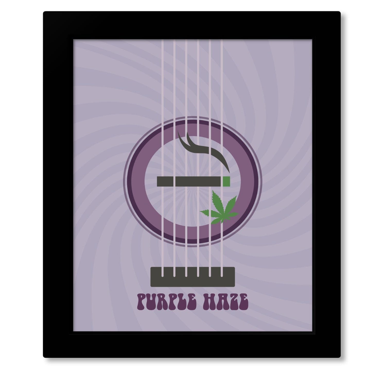Purple Haze by Jimi Hendrix - Song Lyrics Art Poster Print Song Lyrics Art Song Lyrics Art 8x10 Framed Print (without mat)