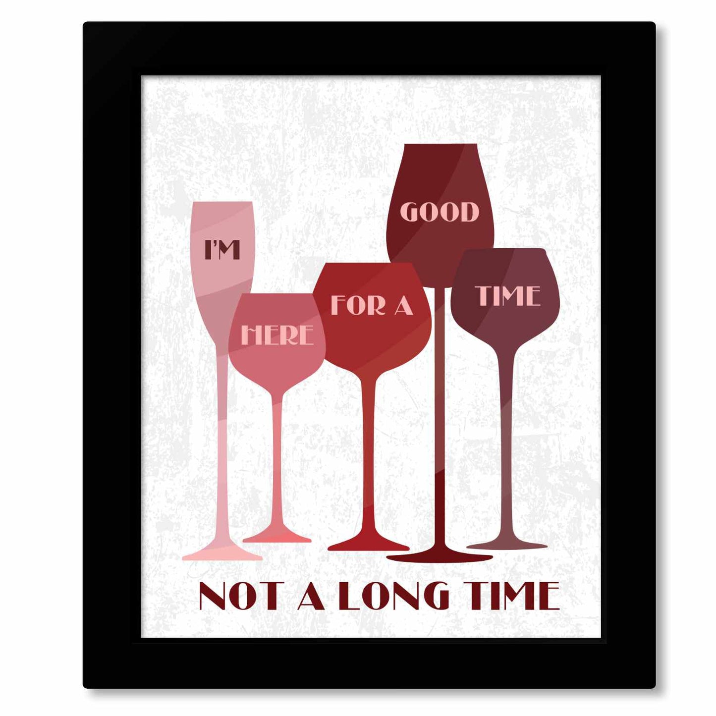Here for a Good Time by Trooper - 70s Song Lyric Inspired Art Song Lyrics Art Song Lyrics Art 8x10 Framed Print (without mat)