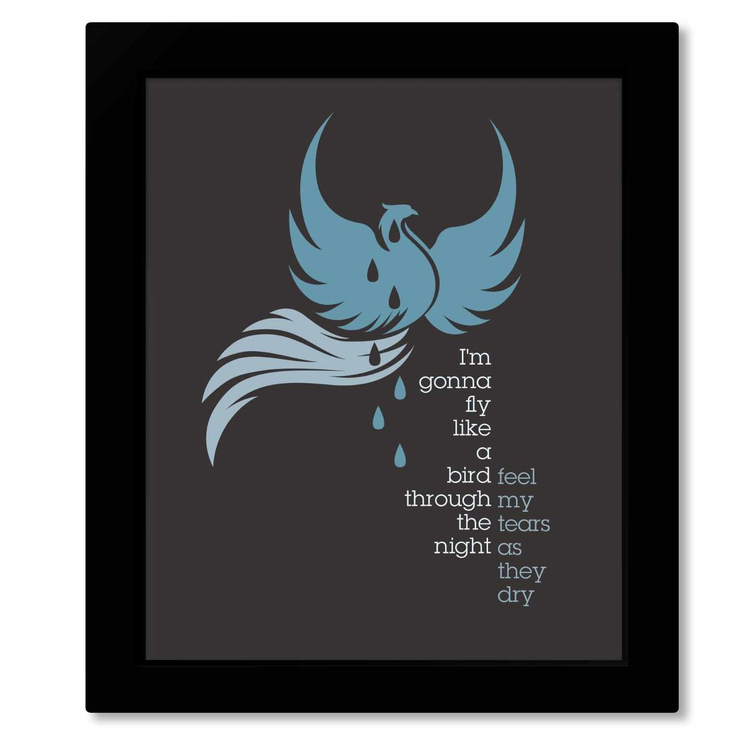 Chandelier by Sia - Pop Music Song Lyric Wall Art Print Song Lyrics Art Song Lyrics Art 8x10 Framed Print (without Mat)