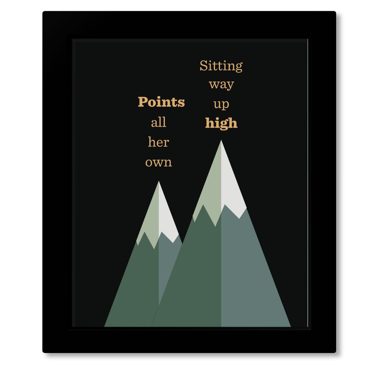 Night Moves by Bob Seger - Song Lyric Artwork Wall Decor Song Lyrics Art Song Lyrics Art 8x10 Framed Print (without Mat)