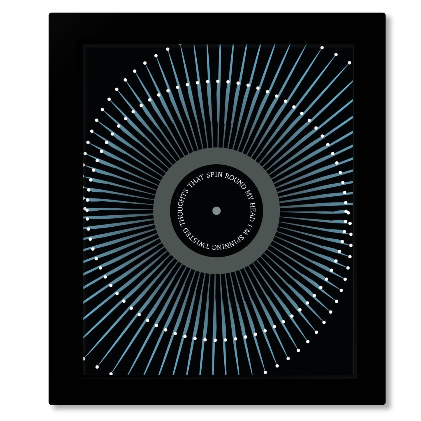 Black by Pearl Jam - Song Lyric Wall Art Prints Rock Music Song Lyrics Art Song Lyrics Art 8x10 Framed Print (without mat)