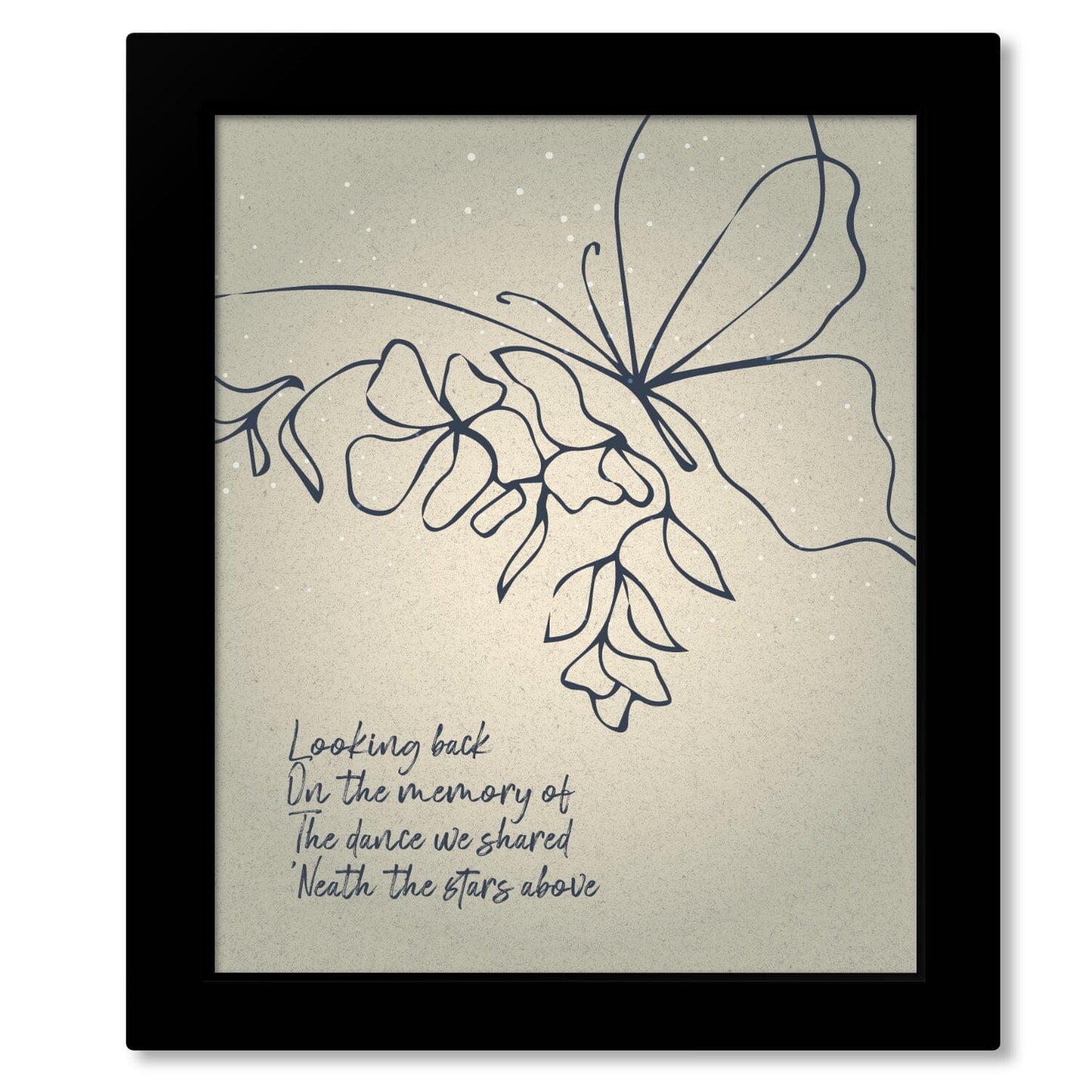 The Dance by Garth Brooks - Pop Country Love Song Song Lyrics Art Song Lyrics Art 8x10 Framed Print (without mat)