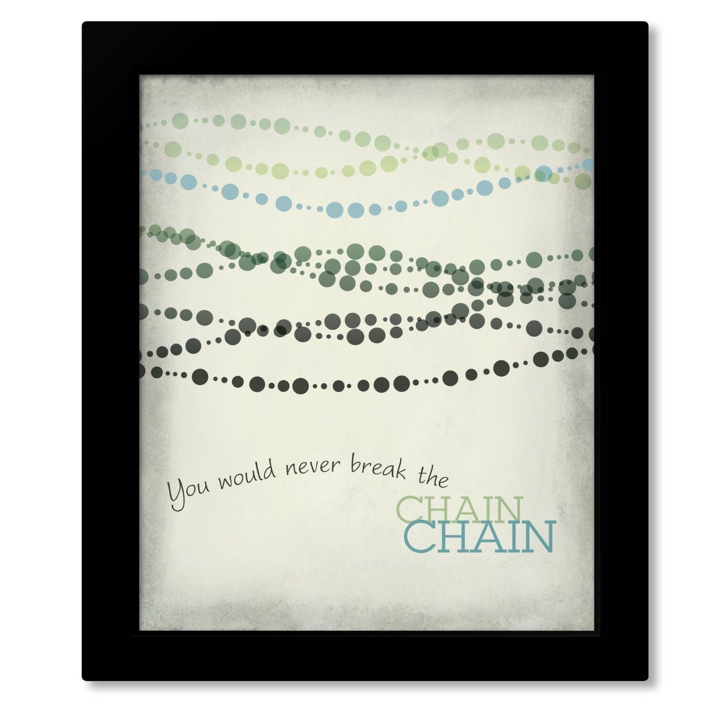 The Chain by Fleetwood Mac - Rock Music Song Lyric Print Song Lyrics Art Song Lyrics Art 8x10 Framed Print (without mat)