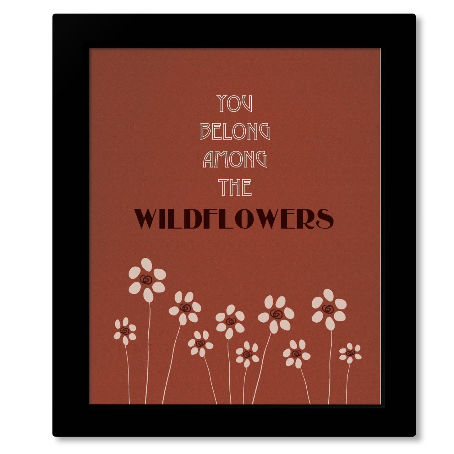 Wildflowers by Tom Petty - Music Poster Song Lyric Art Print Song Lyrics Art Song Lyrics Art 8x10 Framed Print (without mat)