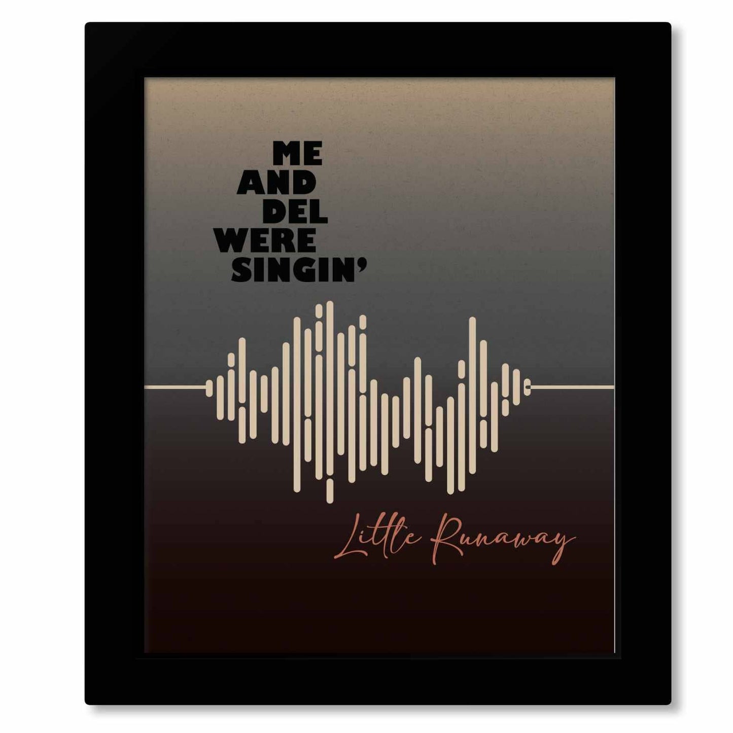 Running Down a Dream by Tom Petty - Rock Song Lyric Art Song Lyrics Art Song Lyrics Art 8x10 Framed Print (without mat)