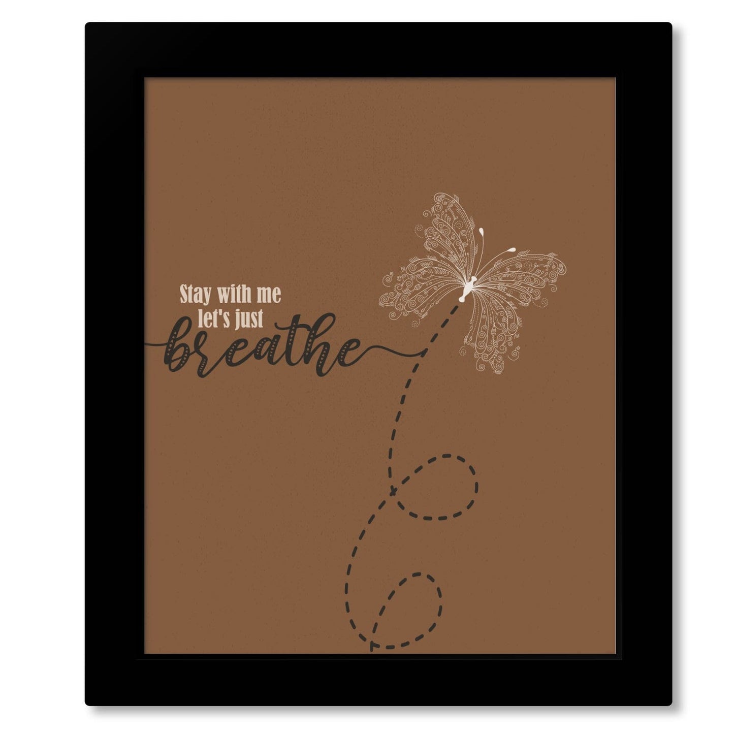 Just Breathe by the Pearl Jam - Song Lyric Wall Art Prints Song Lyrics Art Song Lyrics Art 8x10 Framed Print (without mat)