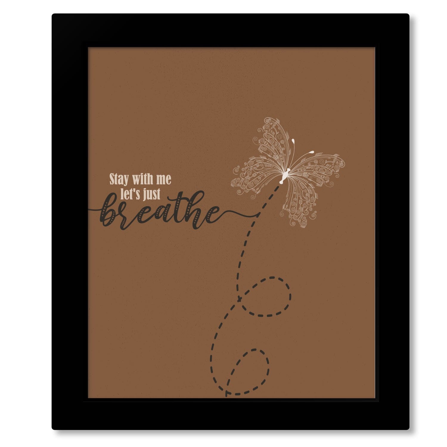 Just Breathe by the Pearl Jam - Song Lyric Wall Art Prints Song Lyrics Art Song Lyrics Art 8x10 Framed Print (without mat) 